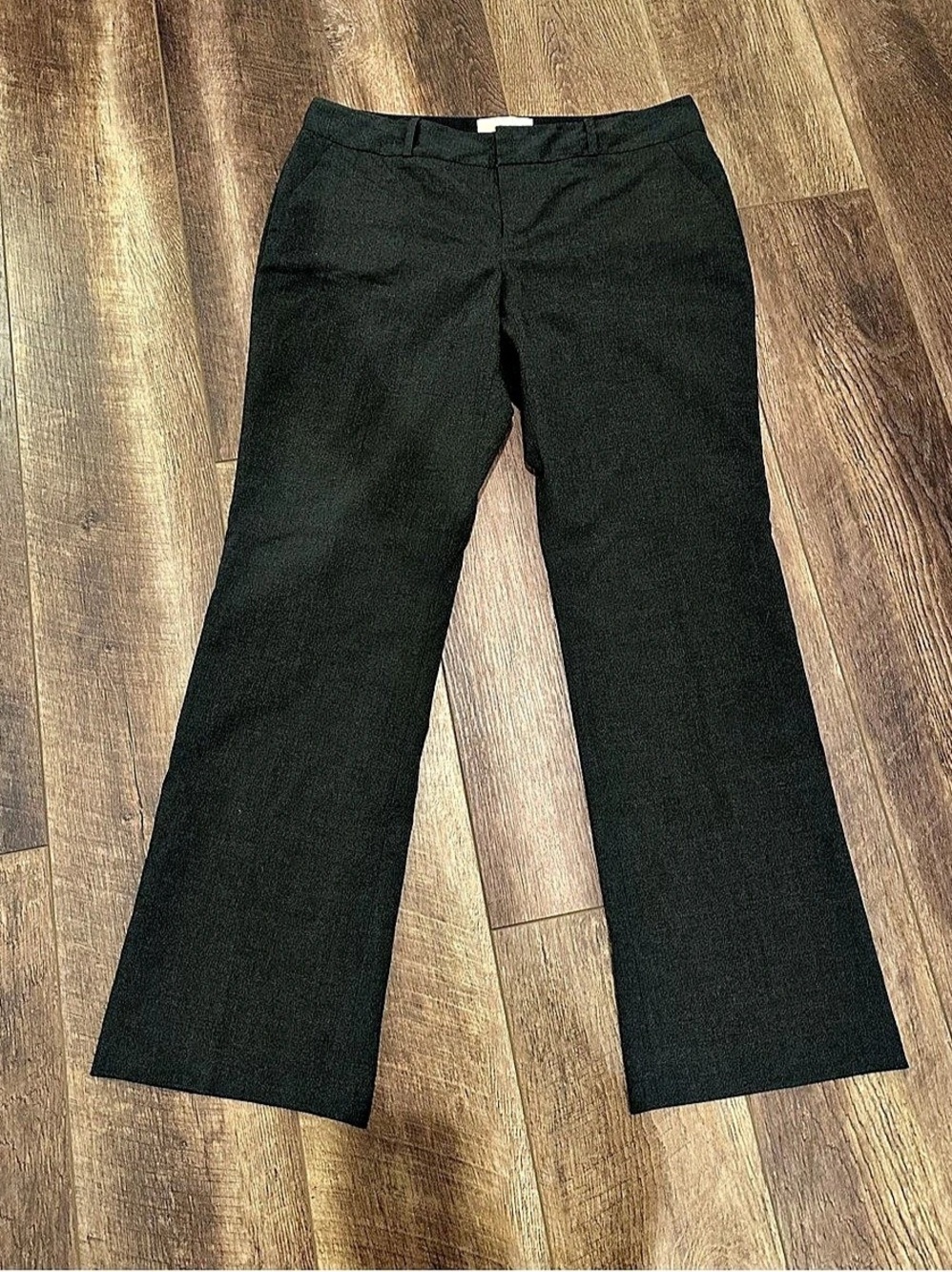 Banana Republic Martin Fit Petite Trouser Dark grey Straight-Leg Pants Size 10P